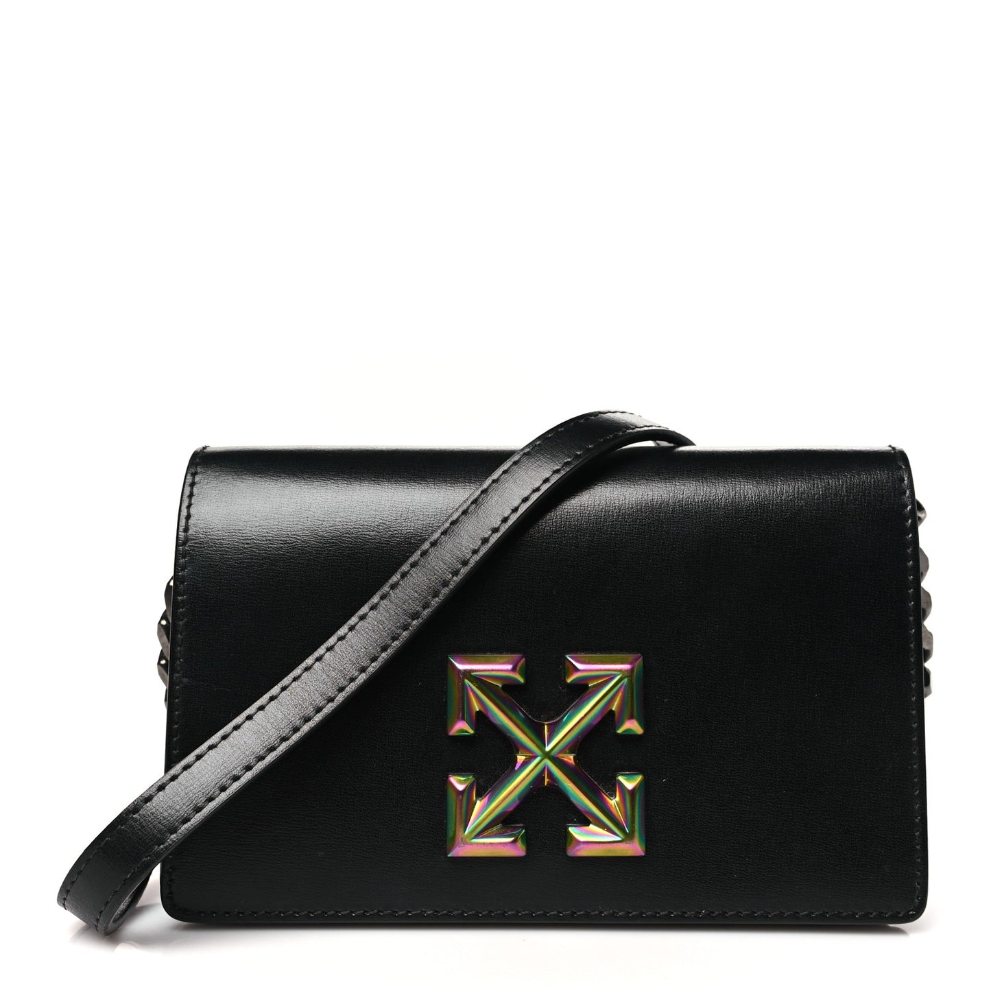 Calfskin Jitney 0.5 Crossbody Bag Black