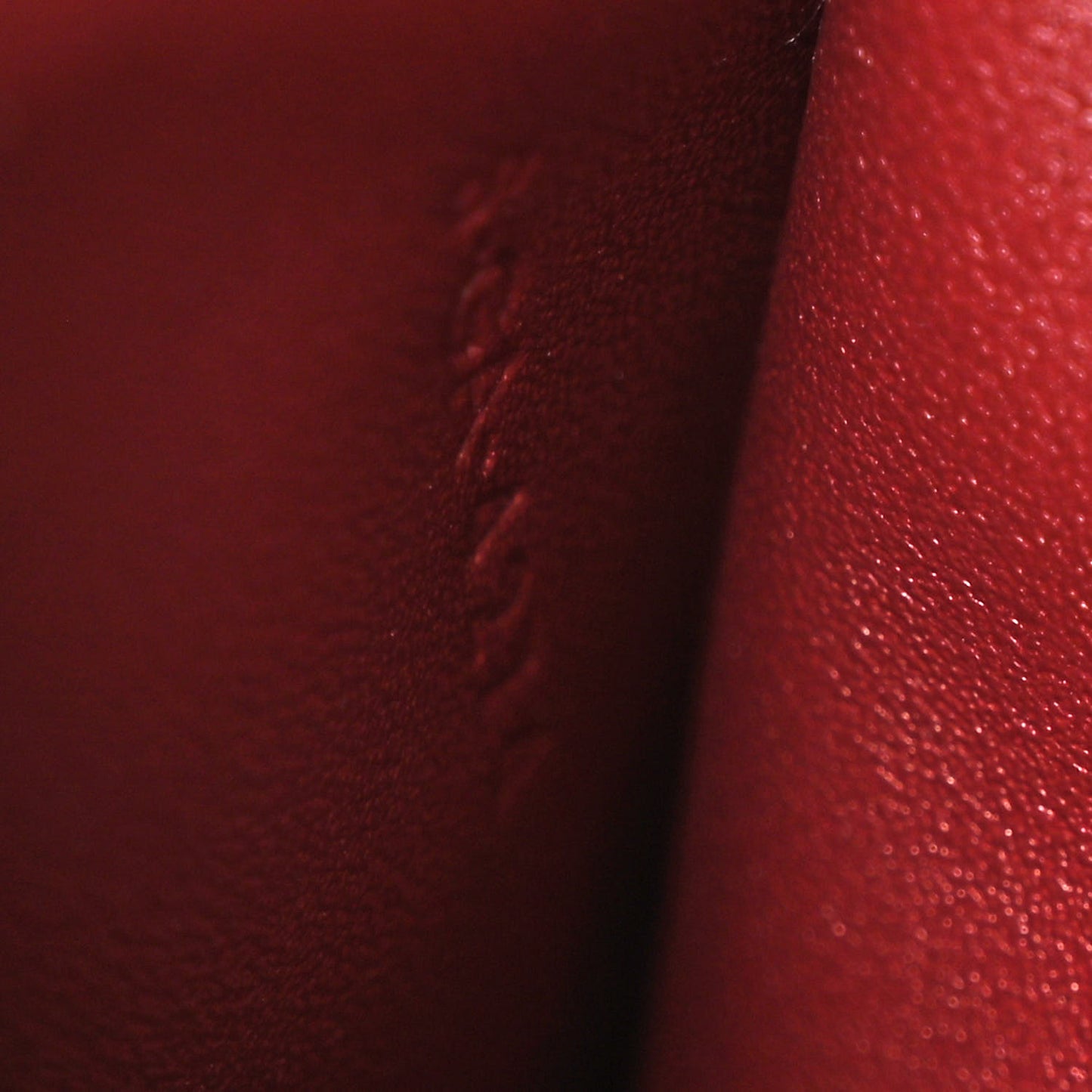 Shiny Calfskin Teen Triomphe Light Burgundy