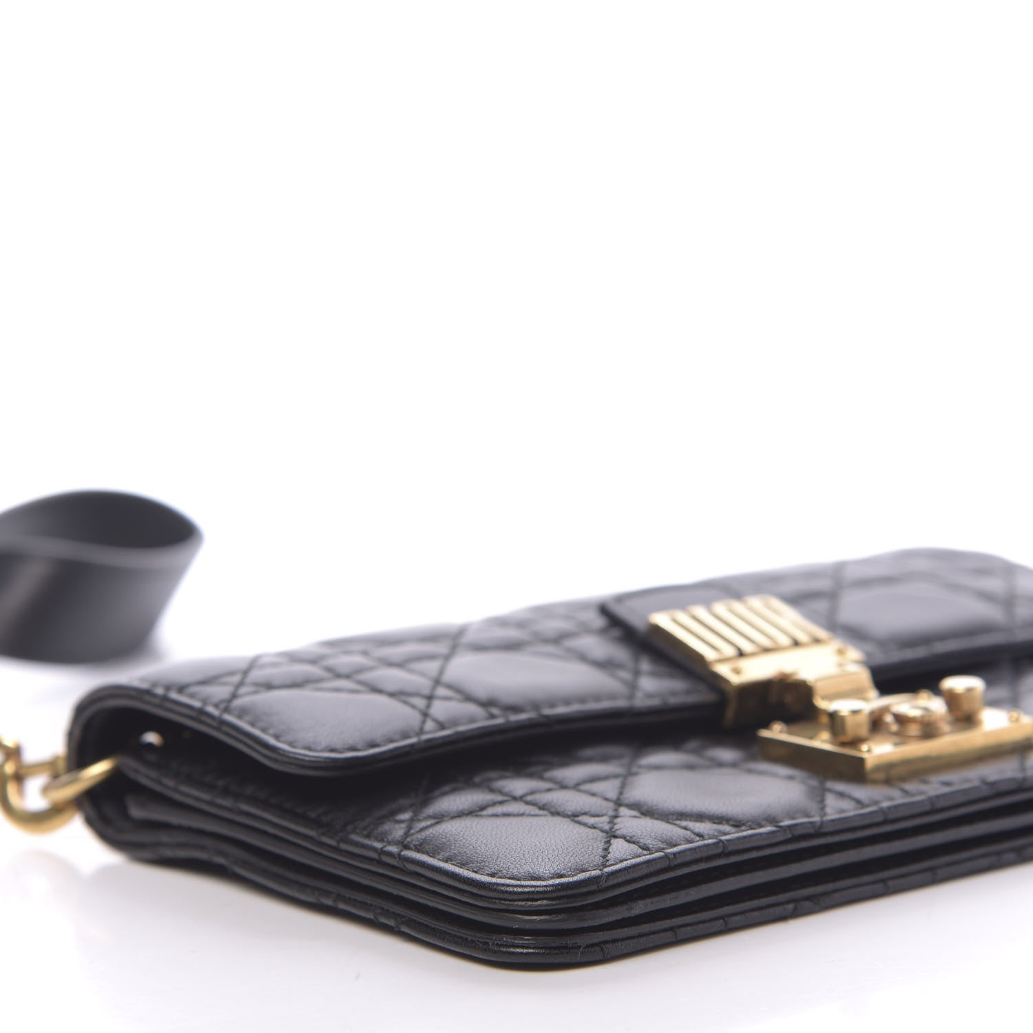 Christian Dior Lambskin Daddi Pouch Black 6 of 12