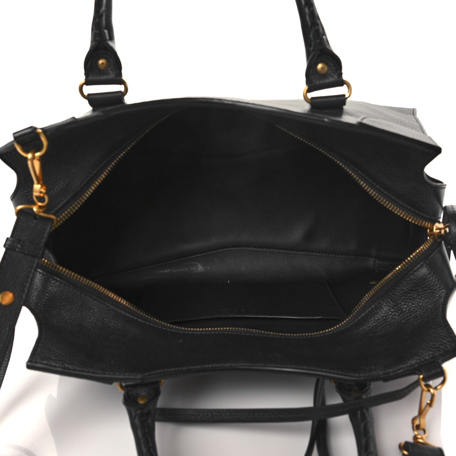 Balenciaga Grained Calfskin Neo Classic Gold Hardware Medium City Black 5 of 6