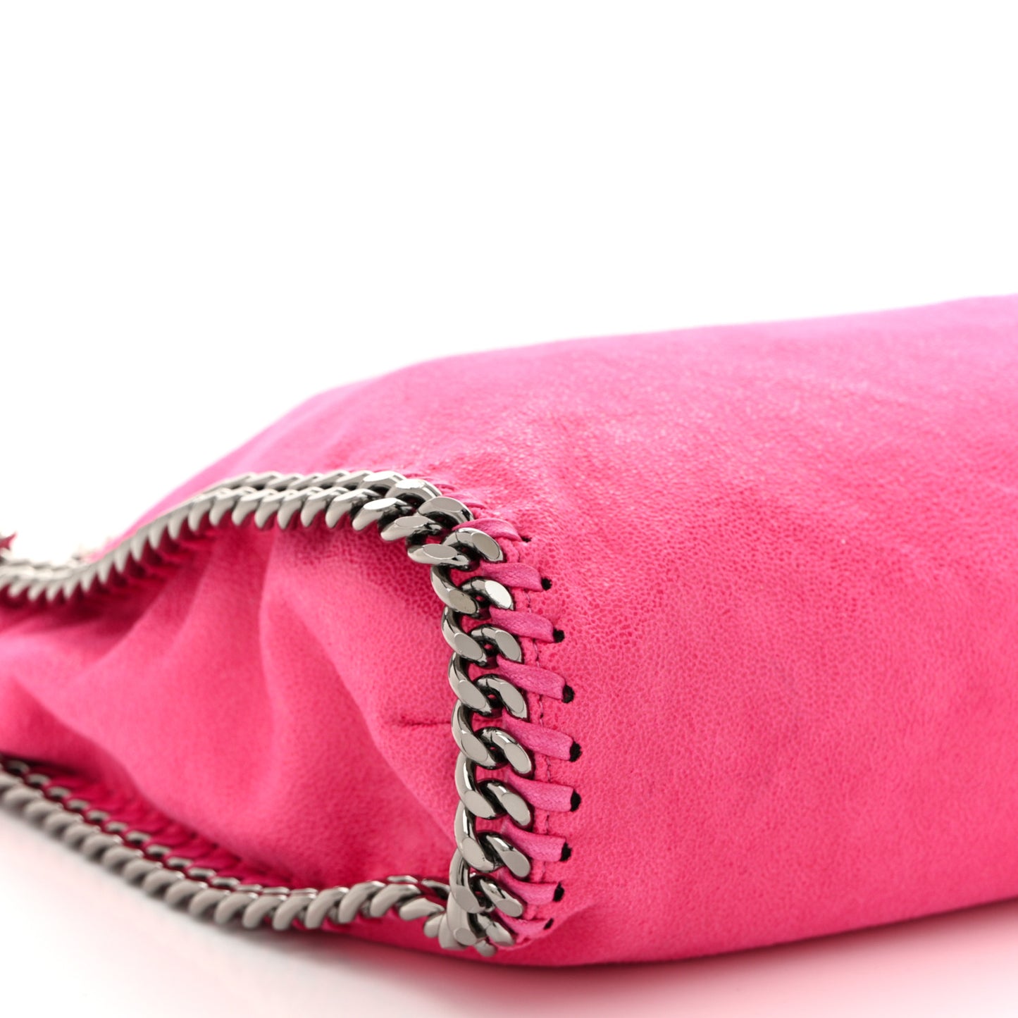 Shaggy Deer Small Falabella Tote Hot Pink