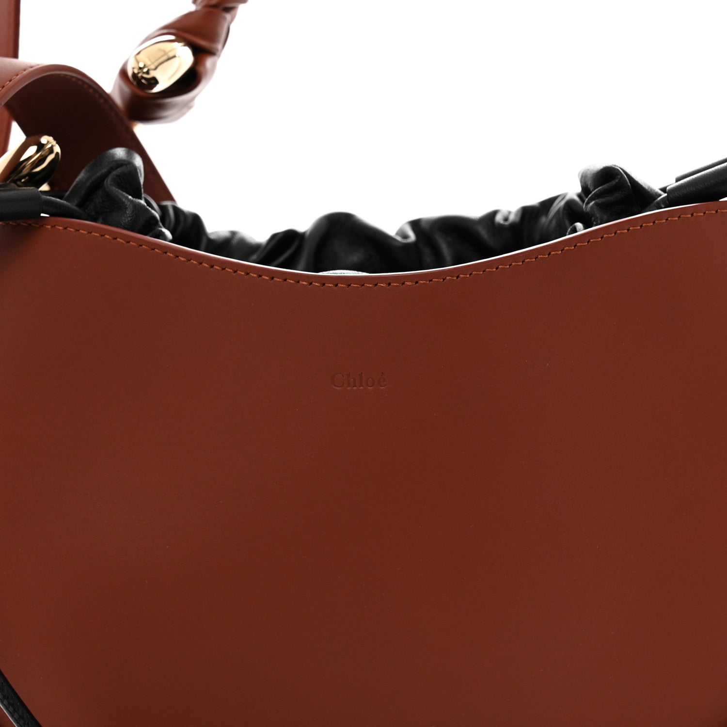 Chloe Calfskin Small Mate Hobo Henna Sepia Brown 8 of 12