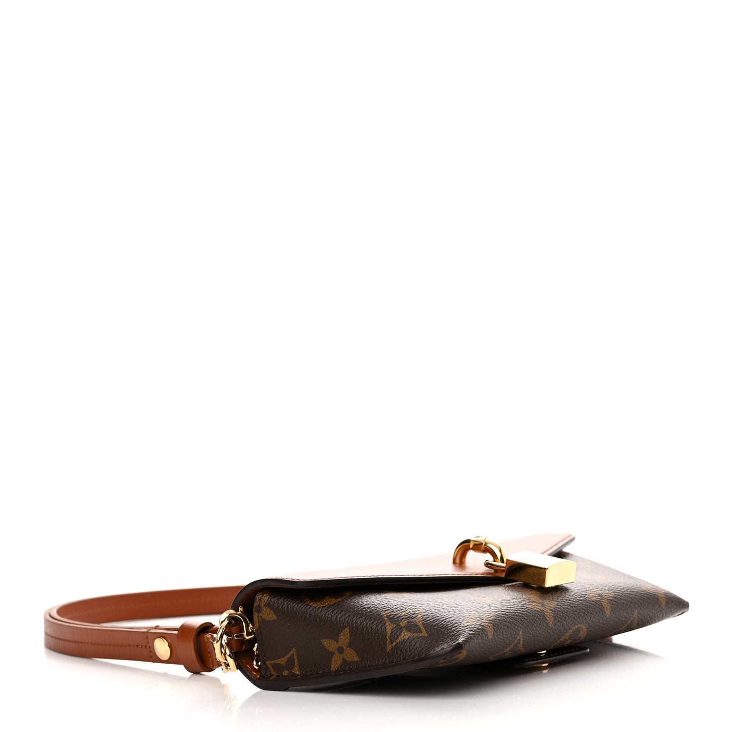 Monogram Padlock On Strap Caramel