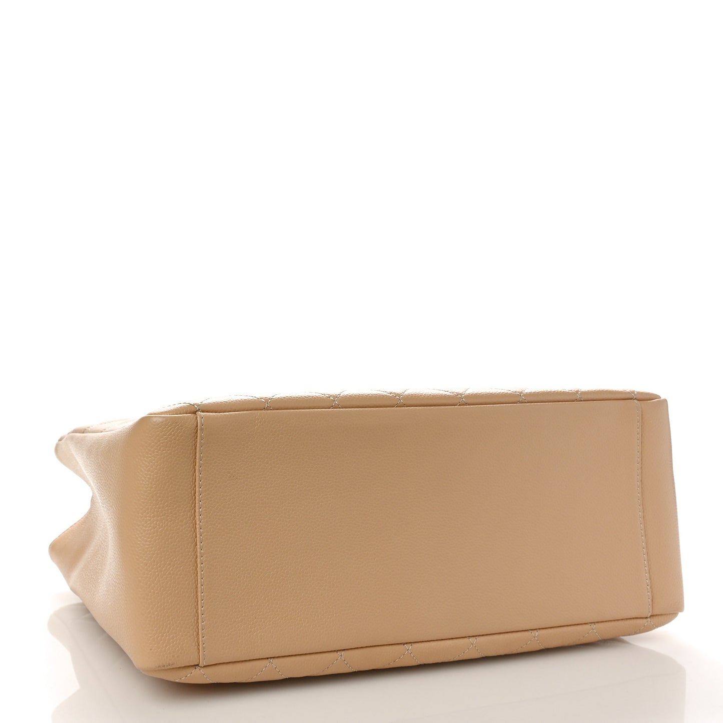 Caviar Quilted Grand Shopping Tote GST Beige