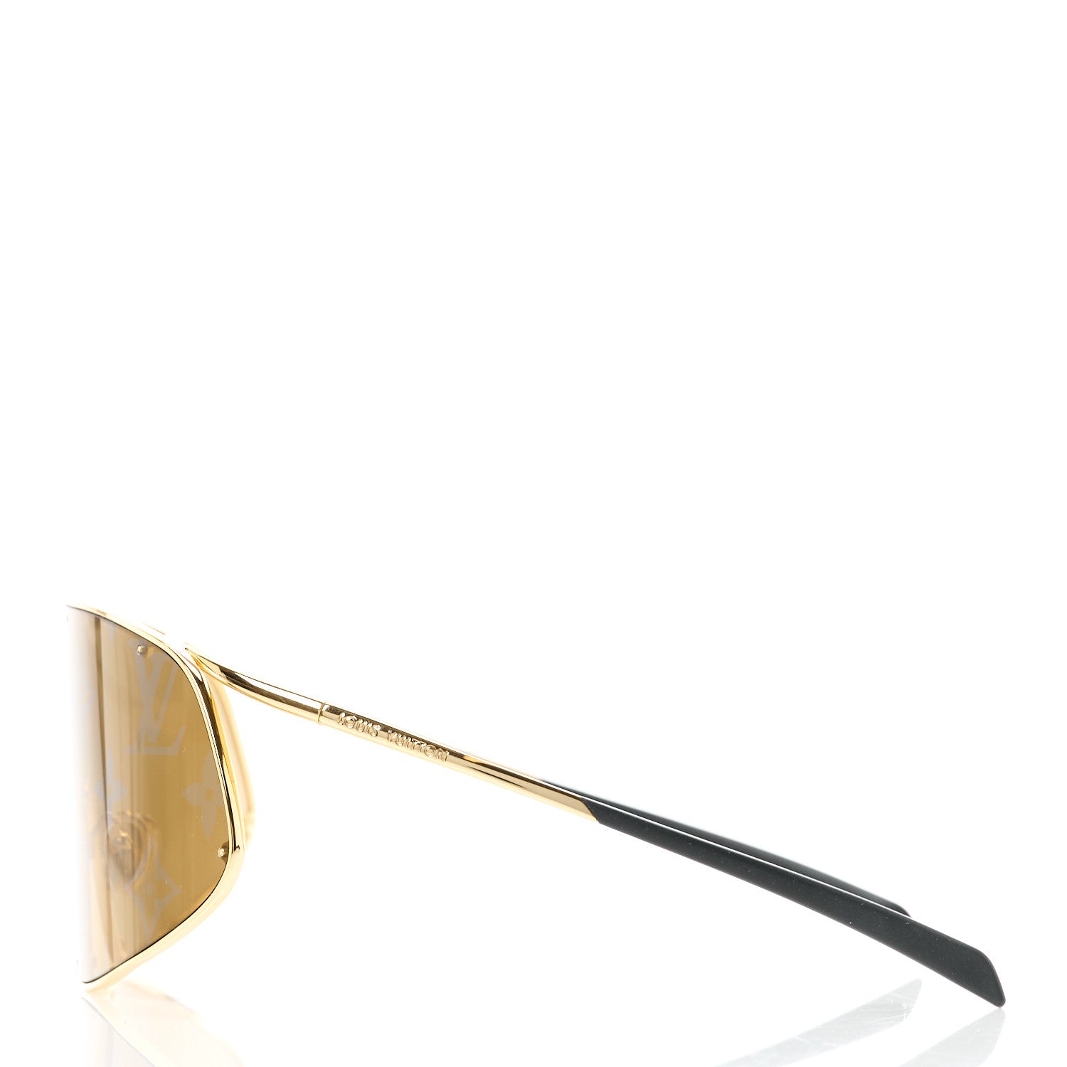 Louis Vuitton Metal LV Golden Mask Sunglasses Z1649U Gold 3 of 7