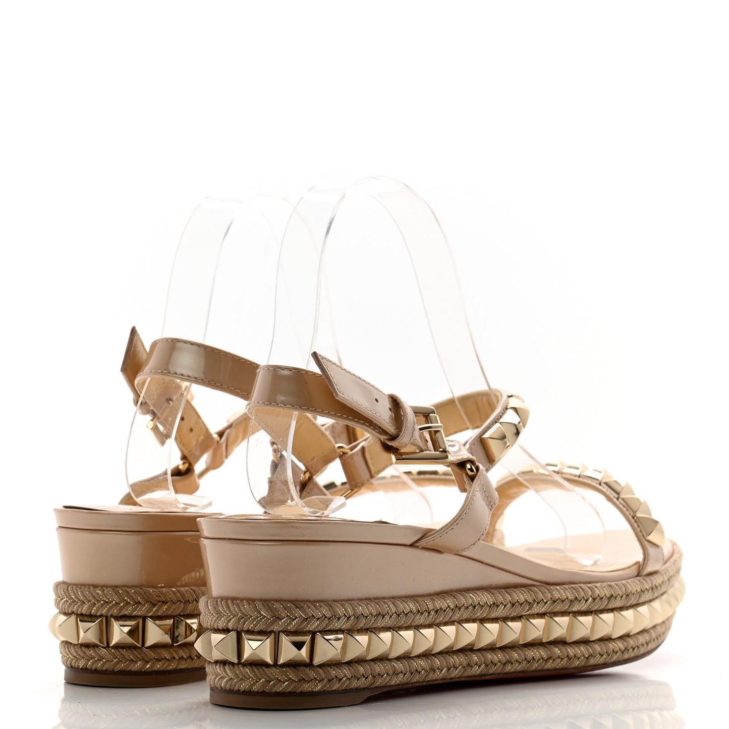 Specchio Vintage Cataclou 60 Platform Sandals 40 Platine Light Gold