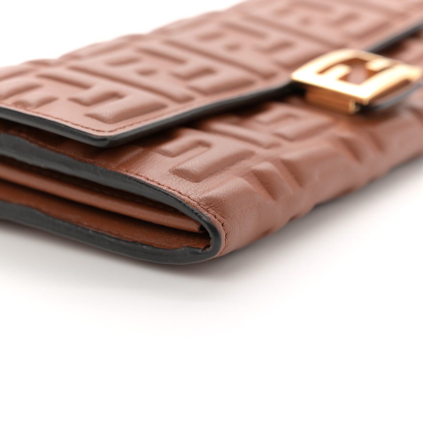 Nappa Matisse FF Embossed Continental Wallet On Chain Coloniale