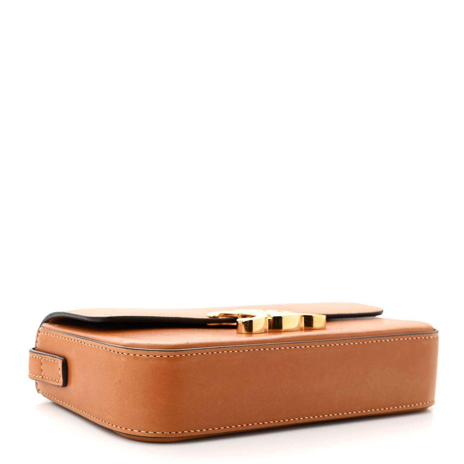 Celine Natural Calfskin Triomphe Shoulder Bag Tan 4 of 11