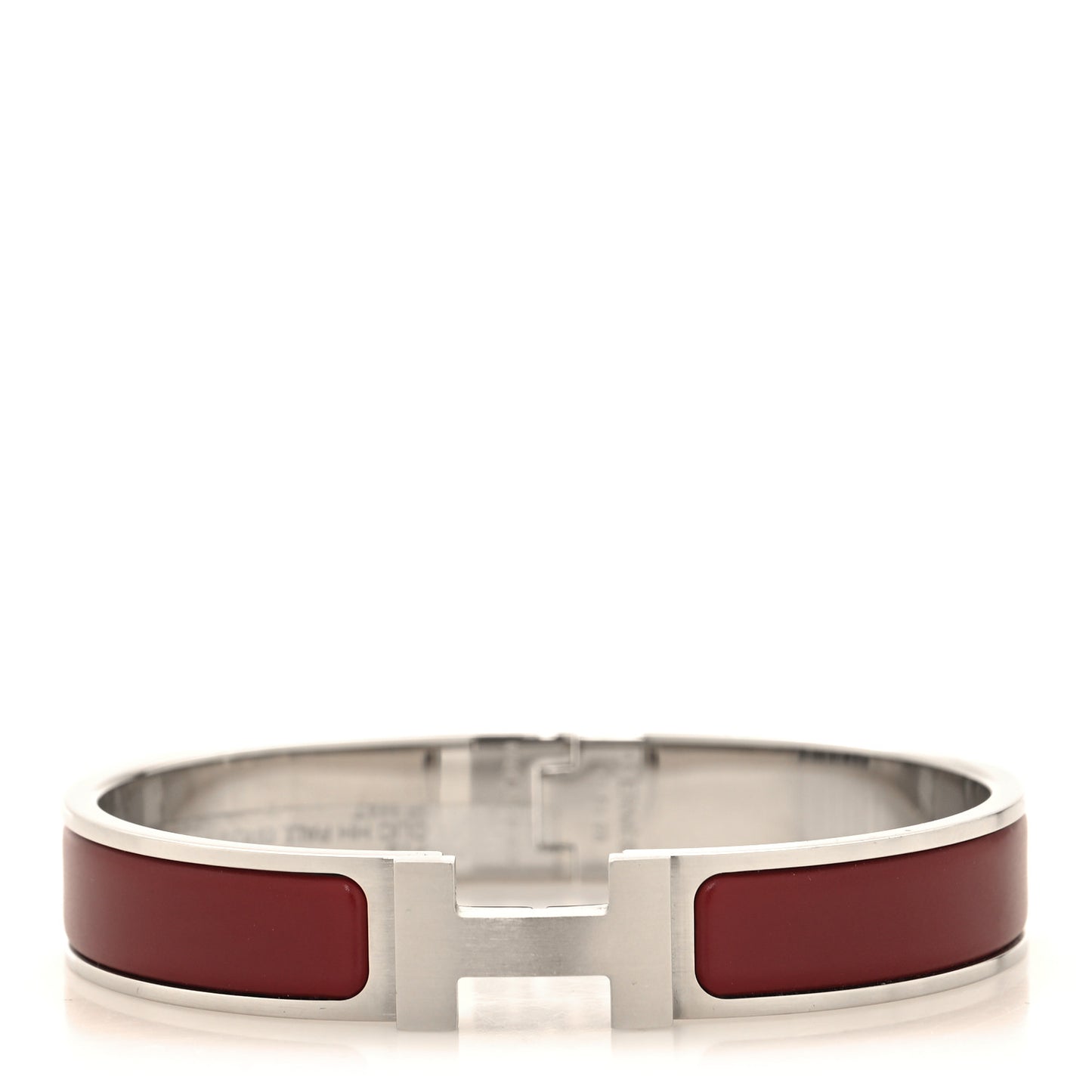 Matte Enamel Narrow Clic Clac HH Bracelet T5 Rouge H
