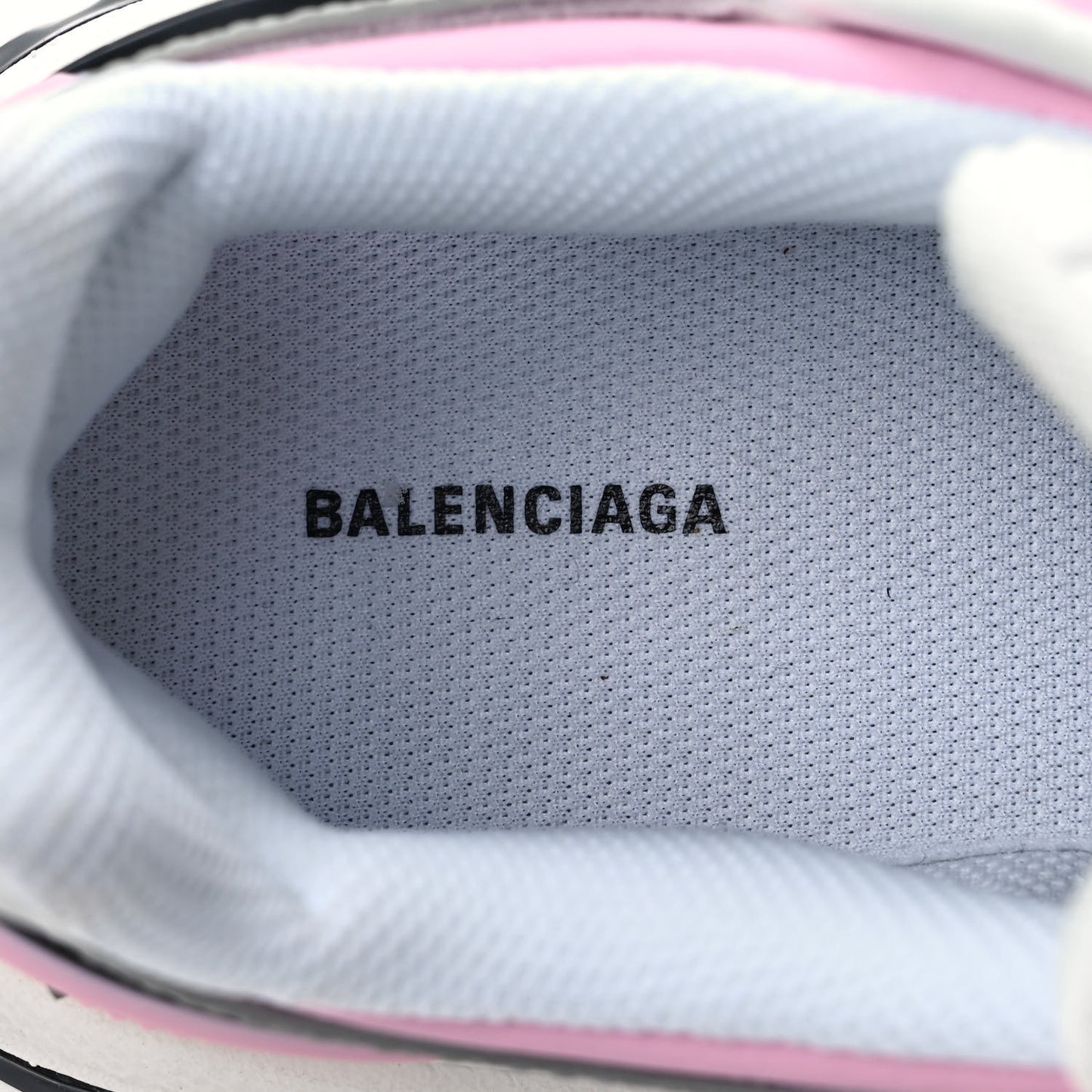 Rubber Mesh Tri-Color Womens Track.2 Open Sneakers 39 Pink Grey White