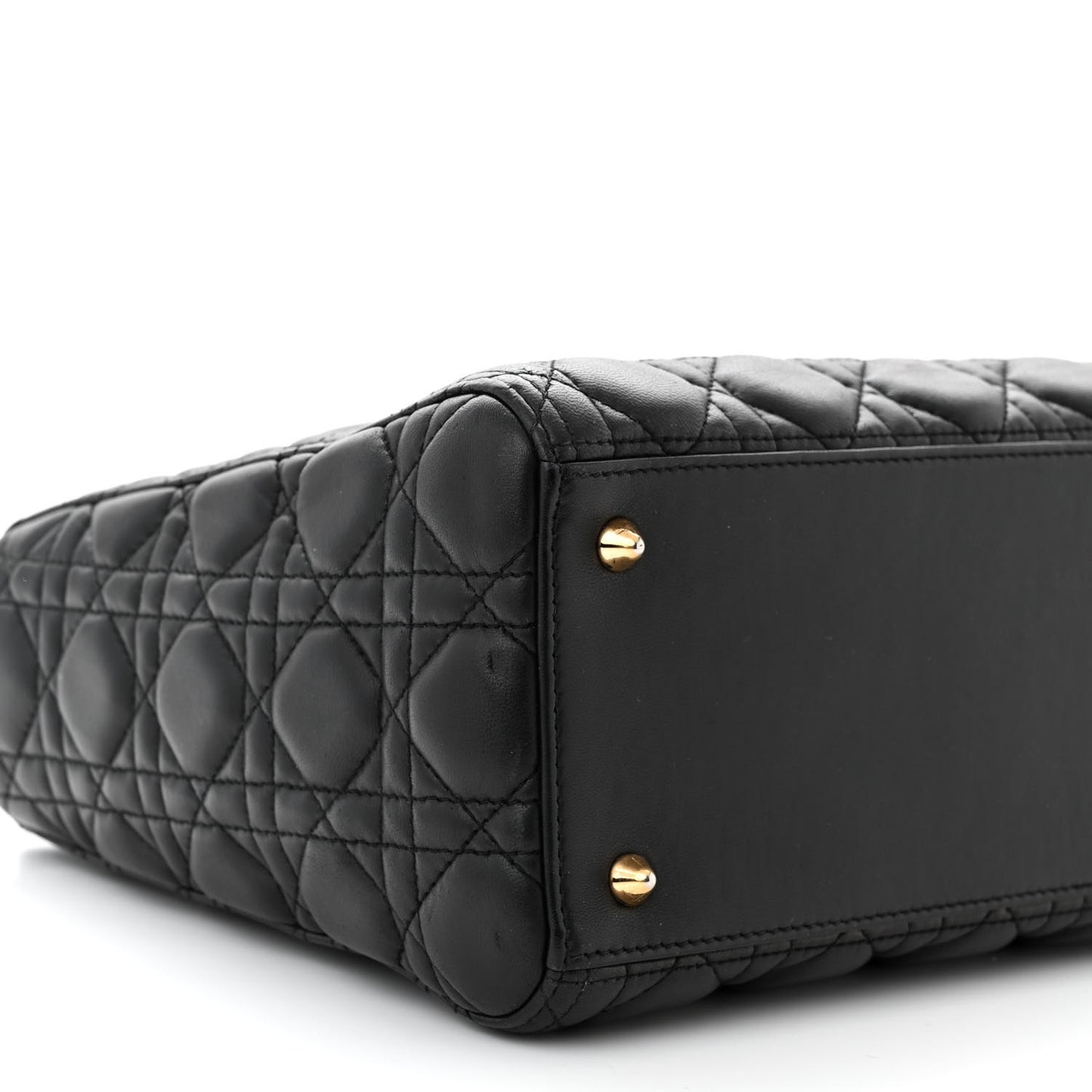 Lambskin Cannage Medium Lady Dior Black