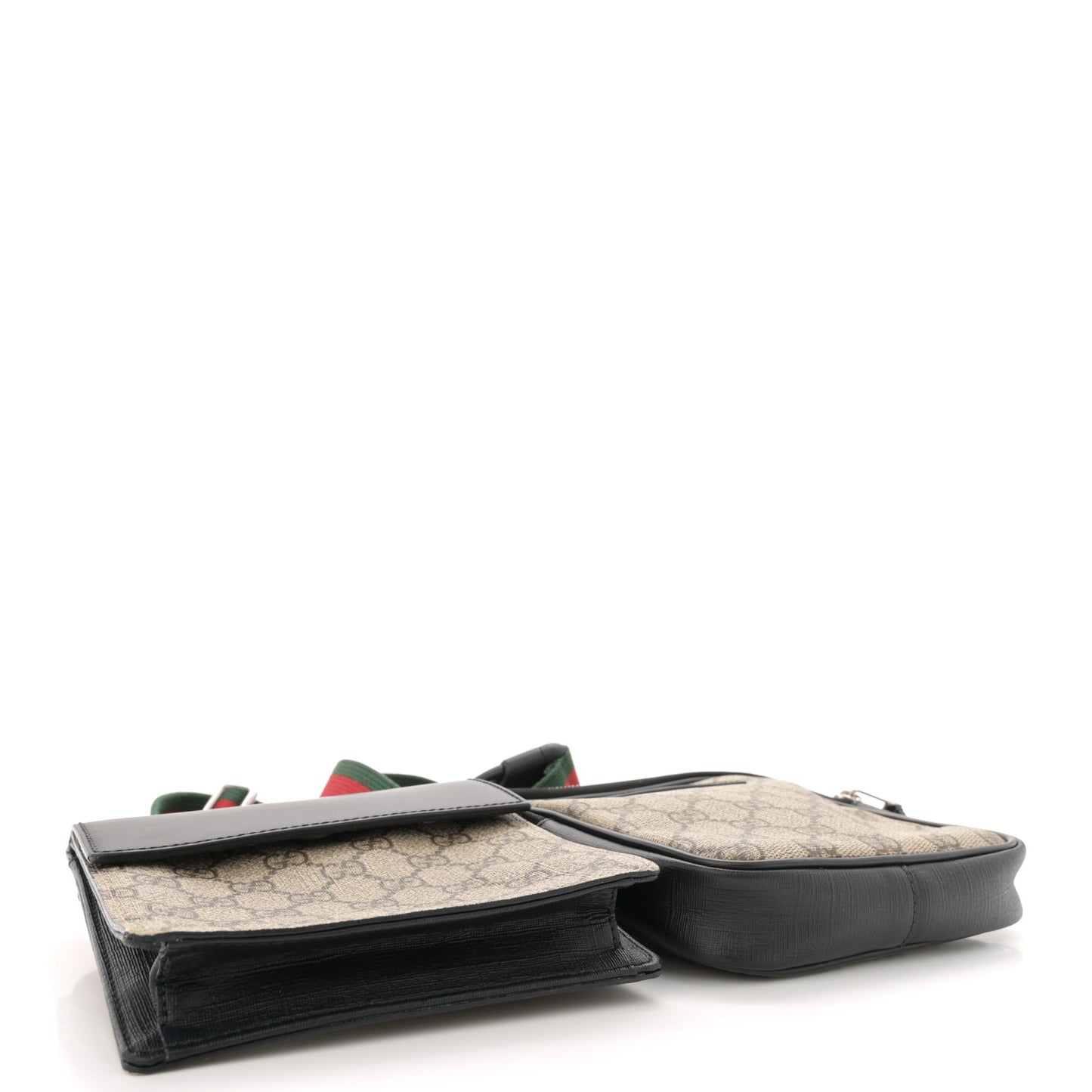 GG Supreme Monogram Web Belt Bag Black
