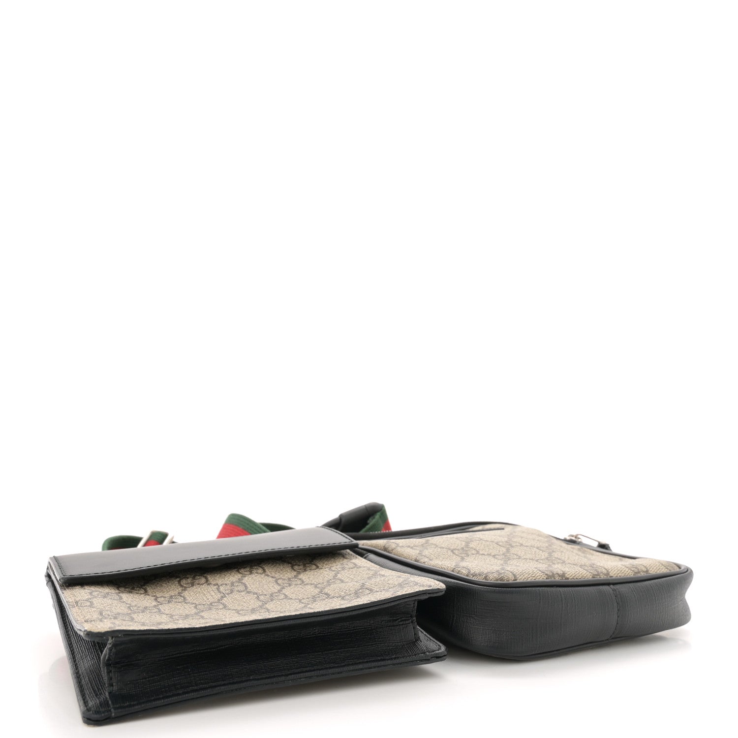 Gucci GG Supreme Monogram Web Belt Bag Black 4 of 15