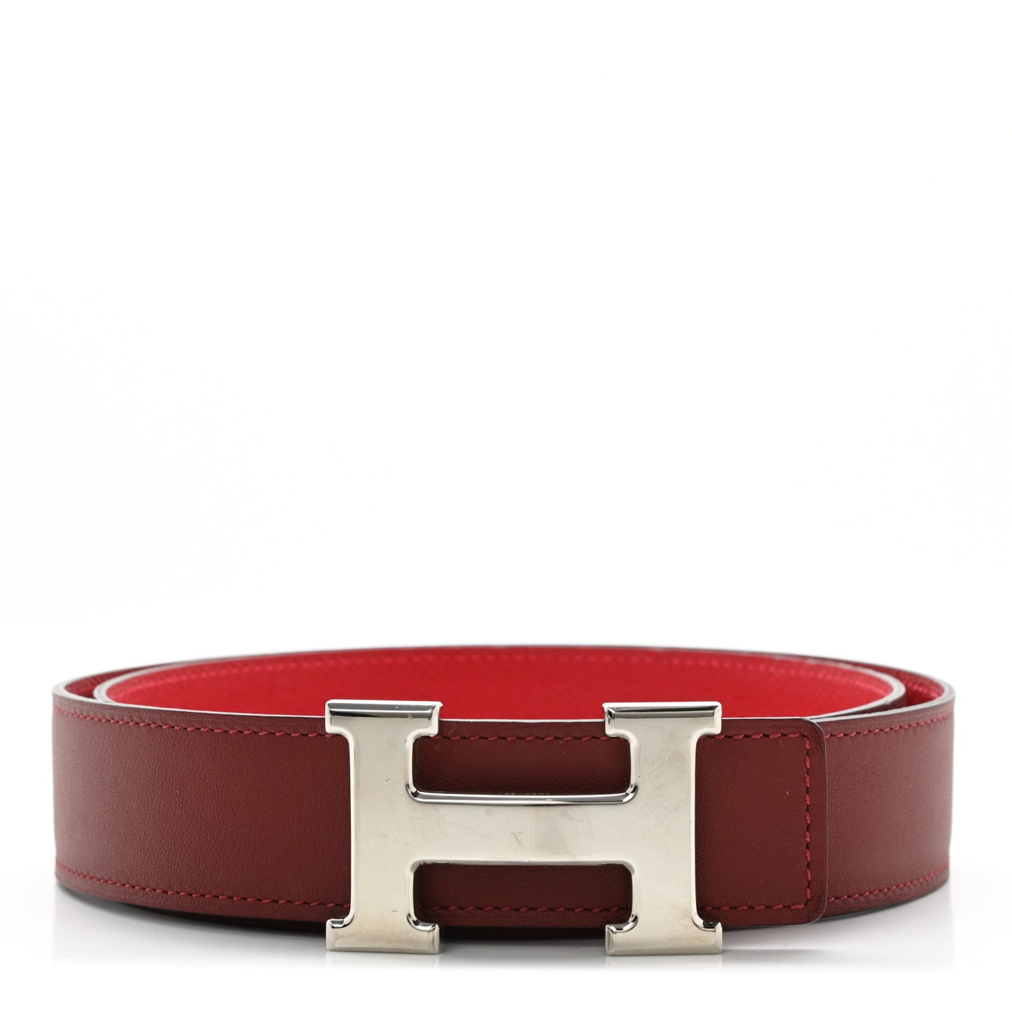 Swift Epsom 32mm H Belt 90 Rouge H Rouge Casaque