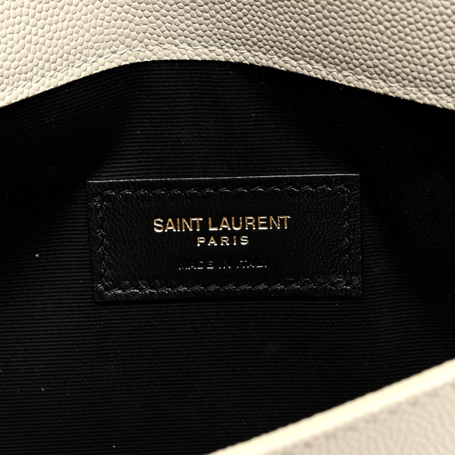 Saint Laurent SAINT LAURENT Grain De Poudre Uptown Pouch Crema Soft 6 of 7