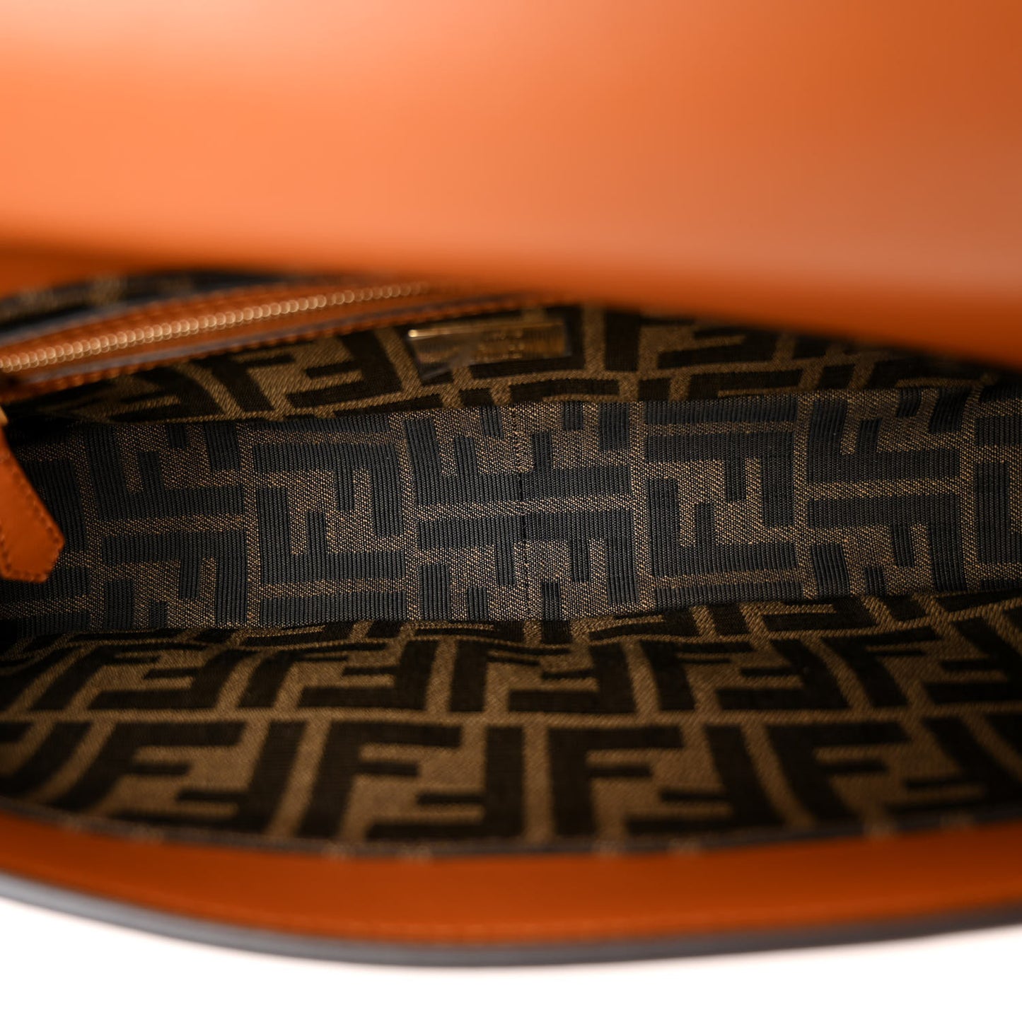 Shiny Nappa Multipocket Baguette Brandy