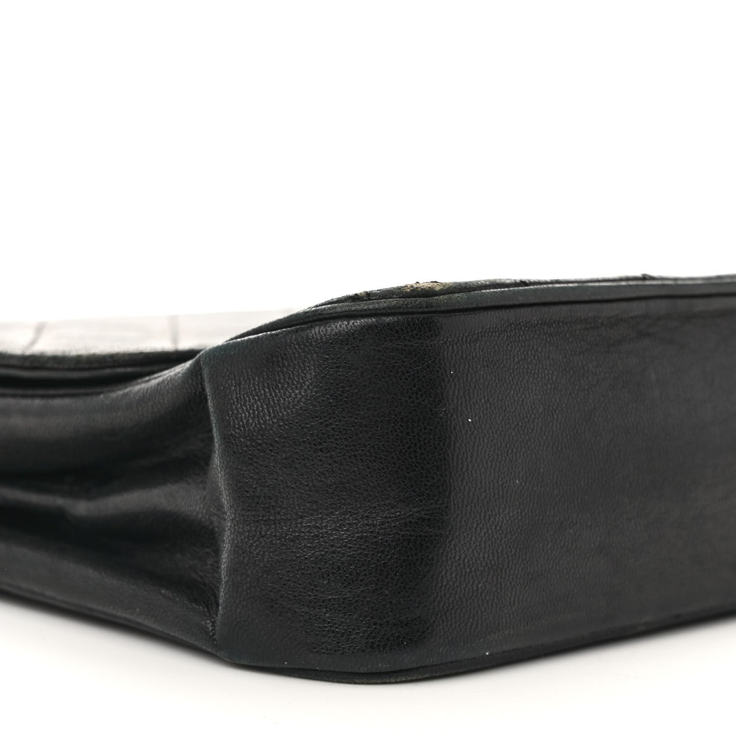 Lambskin Quilted Medium Single Flap Black
