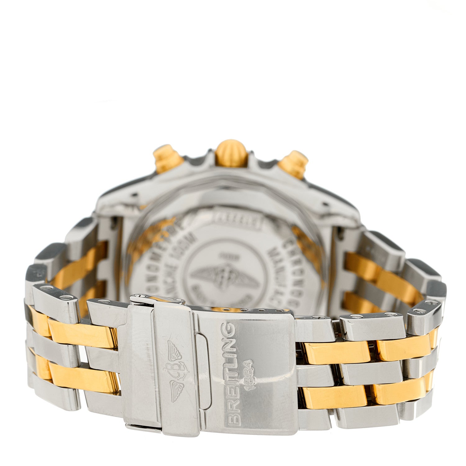 Breitling Stainless Steel 18K Yellow Gold Diamond 39mm Cockpit Chronograph Automatic Watch B13357 9 of 13