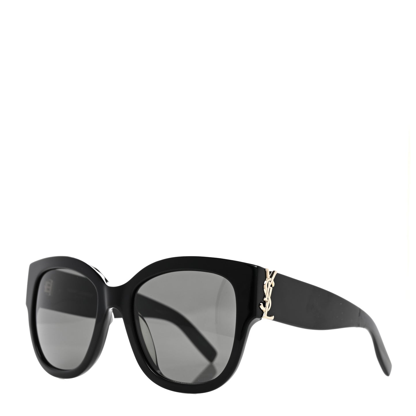Acetate Cateye Sunglasses SL M95 F Black