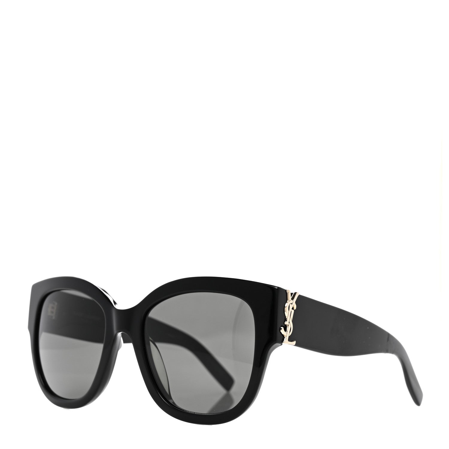 Saint Laurent Acetate Cateye Sunglasses SL M95 F Black 1 of 7