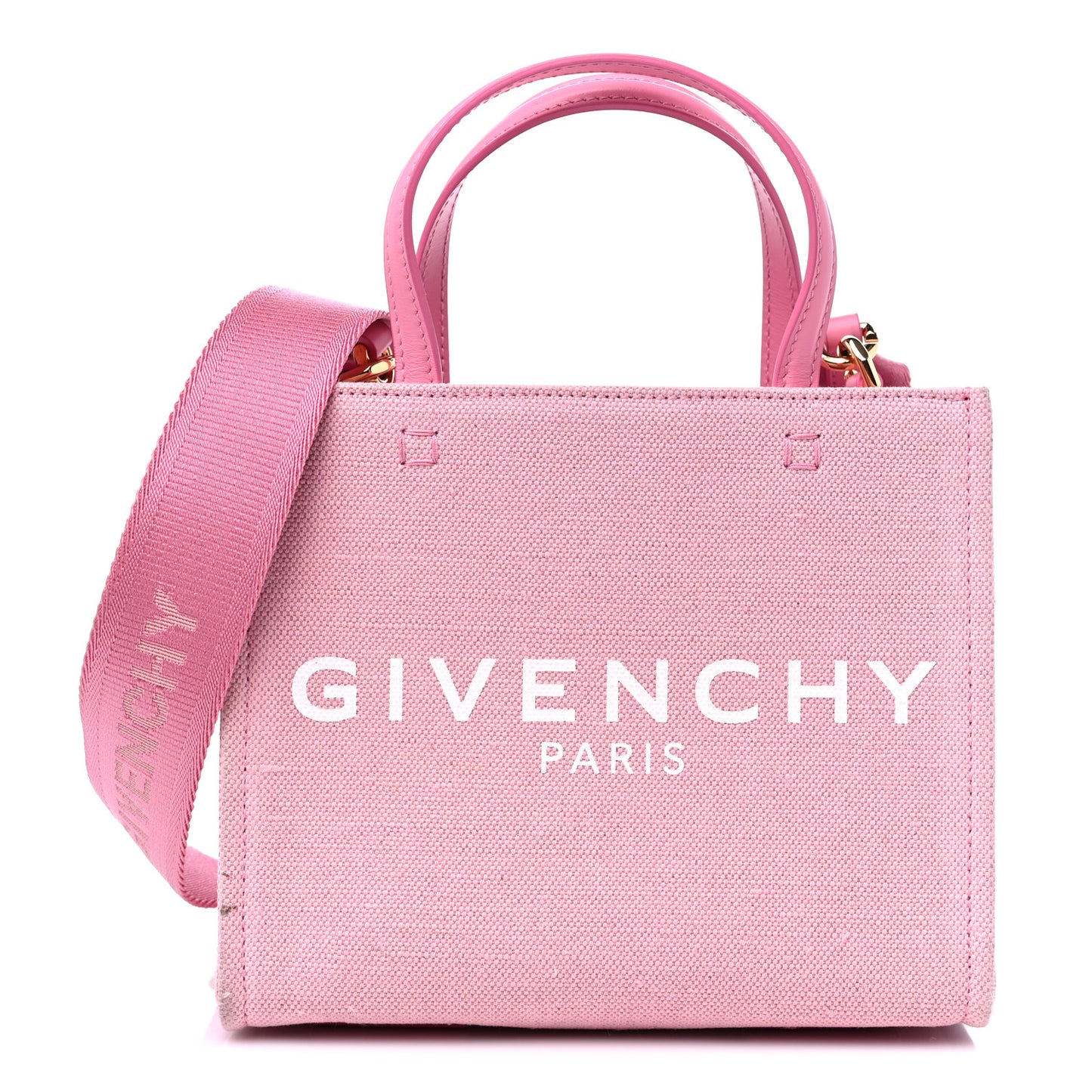 Canvas Mini G Shopping Tote Bright Pink