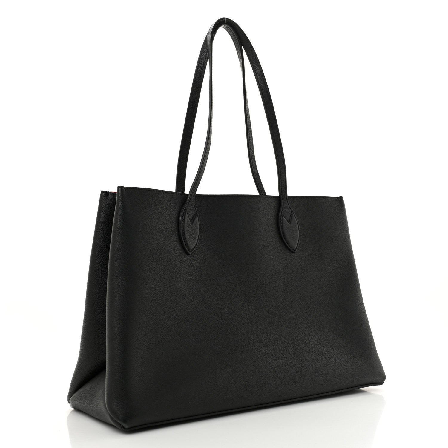 Louis Vuitton Grained Calfskin Lockme Shopper Black 3 of 12