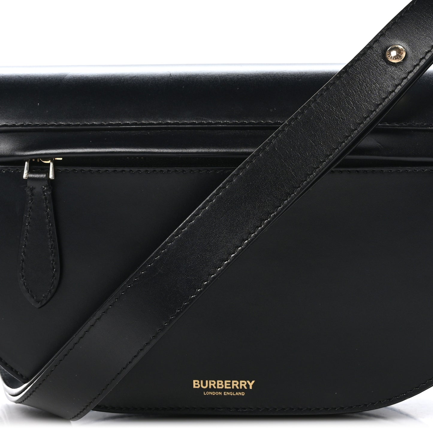 Calfskin Small Olympia Shoulder Bag Black