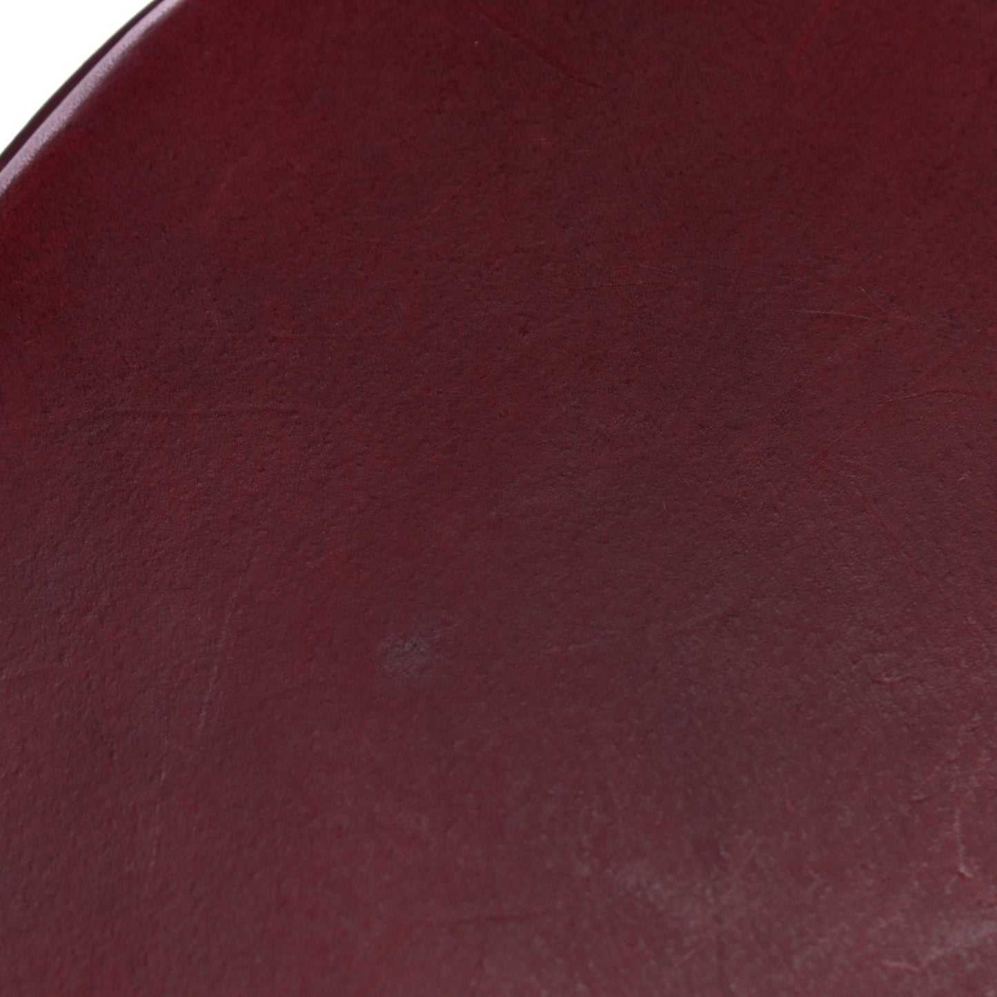 Calfskin Circle Crossbody Bag Burgundy