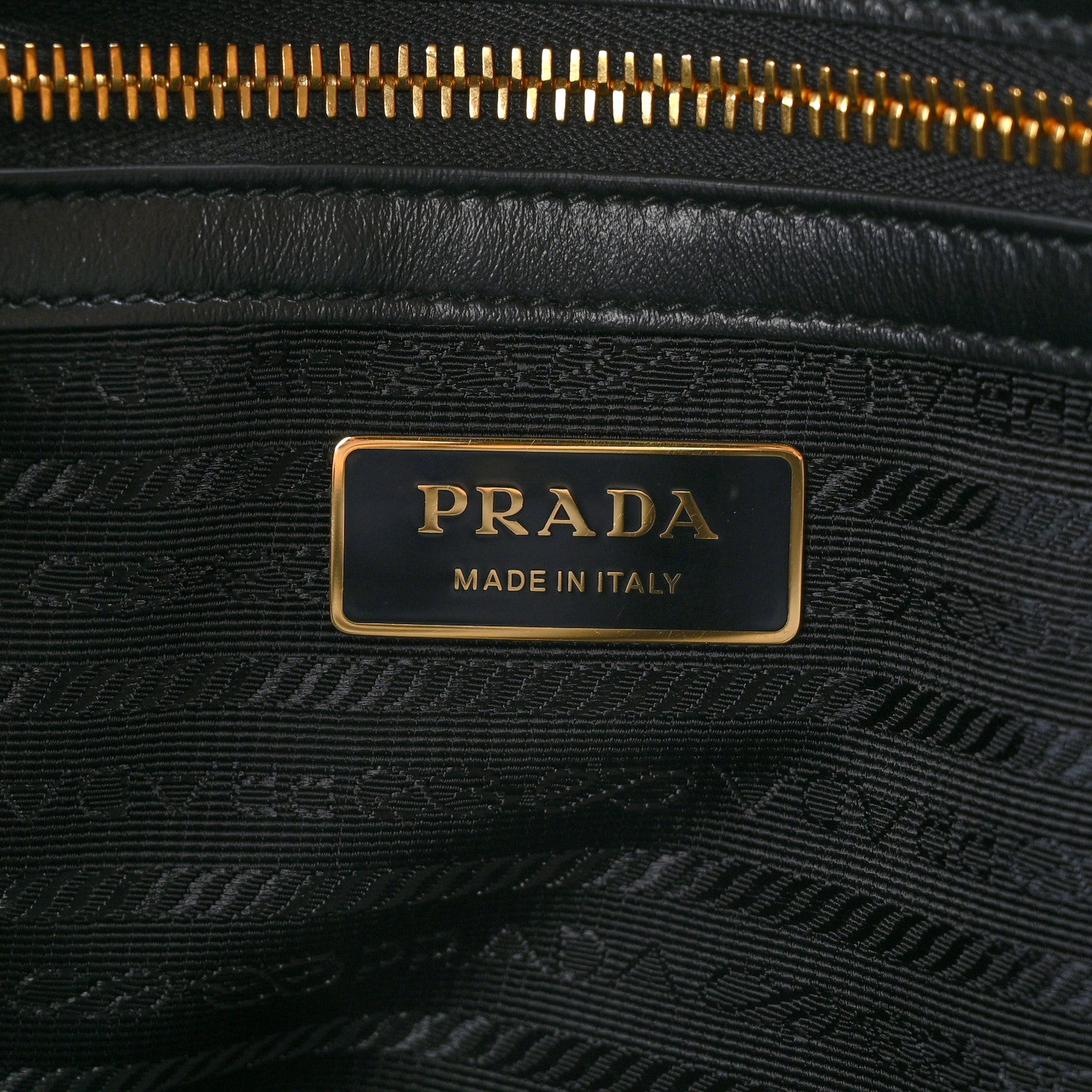 Prada Jacquard Saffiano Triangolo Symbole Embroidered Large Tote Black Corda 6 of 10