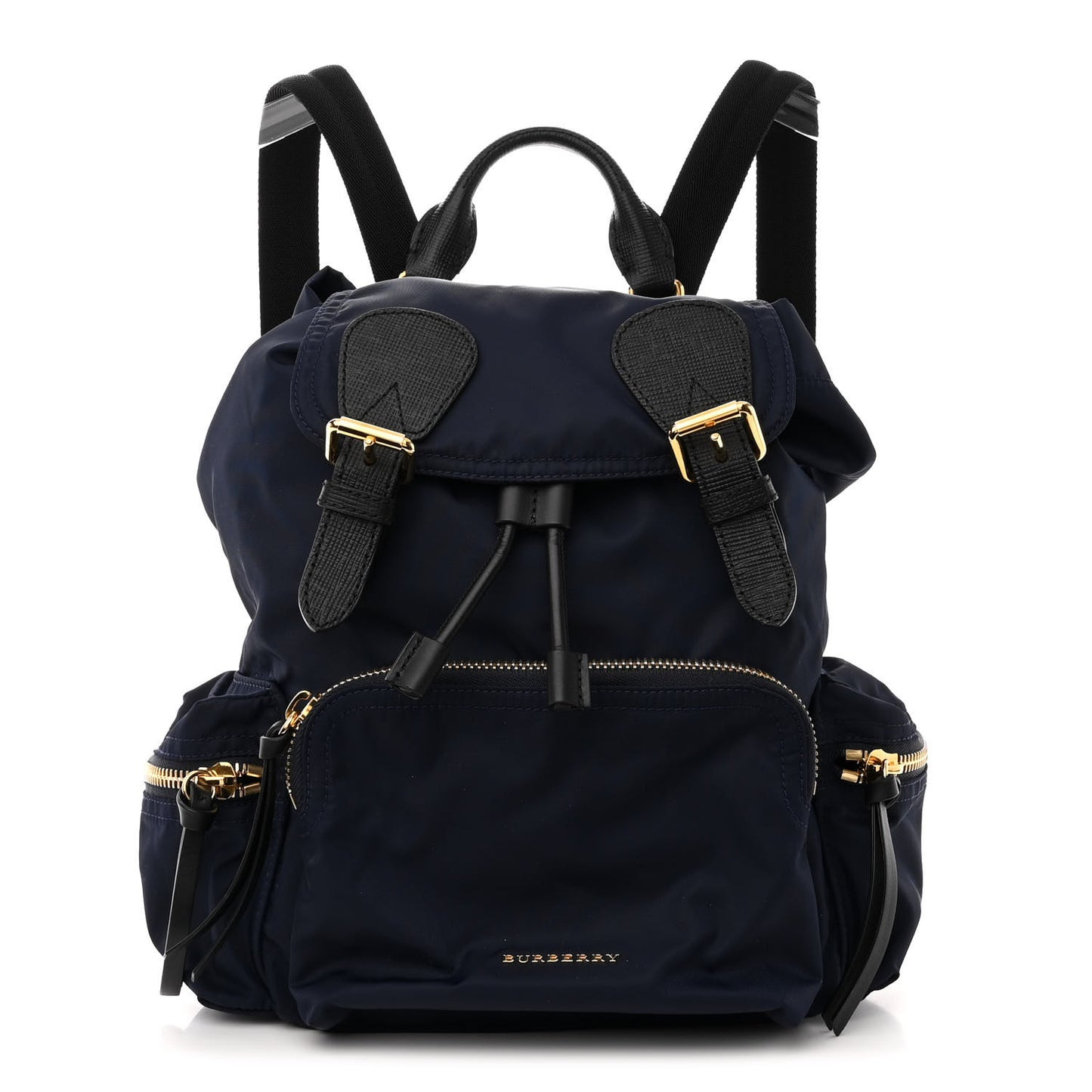 Nylon Medium Crossbody Rucksack Backpack Ink Blue