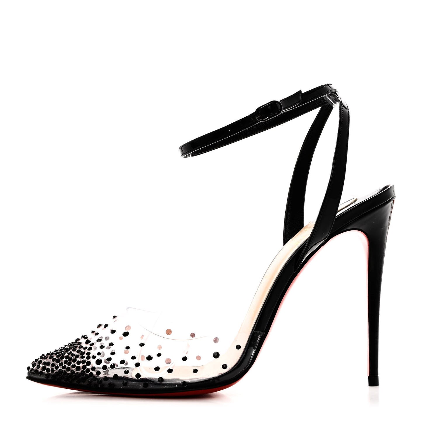 PVC Patent Psychic Spikaqueen 100 Pumps 38 black
