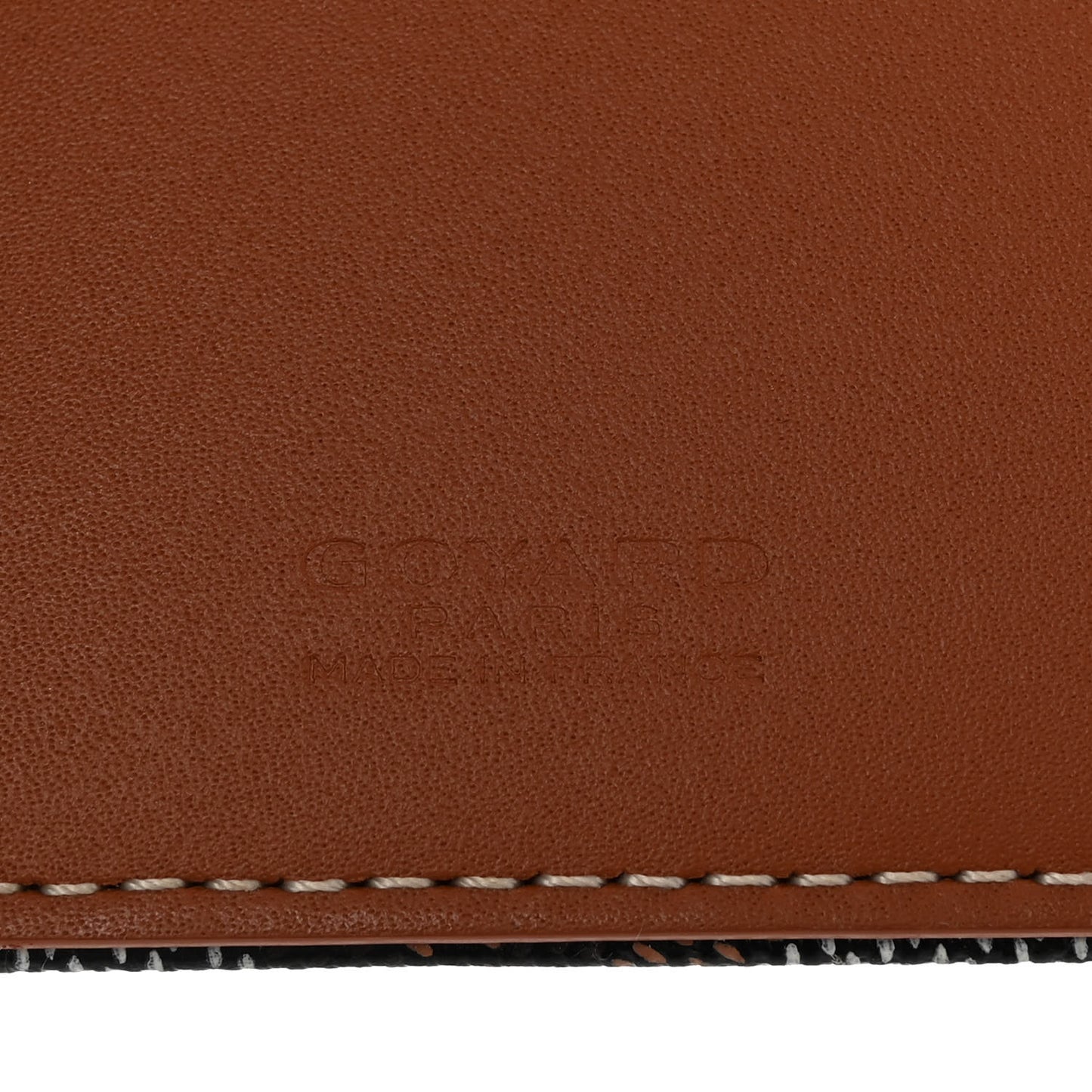 Goyardine Grenelle Passport Wallet Black Gold