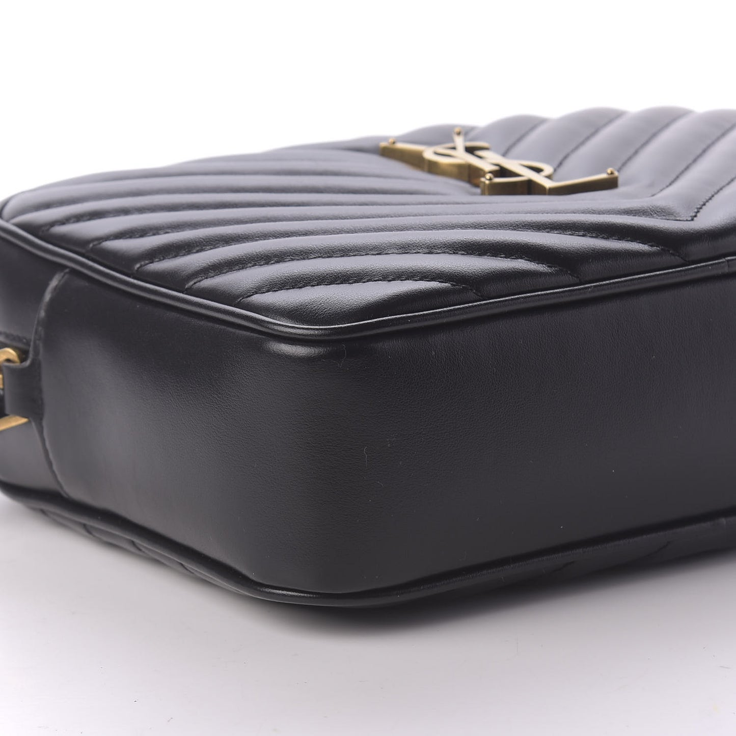 Calfskin Matelasse Monogram Lou Camera Bag Black