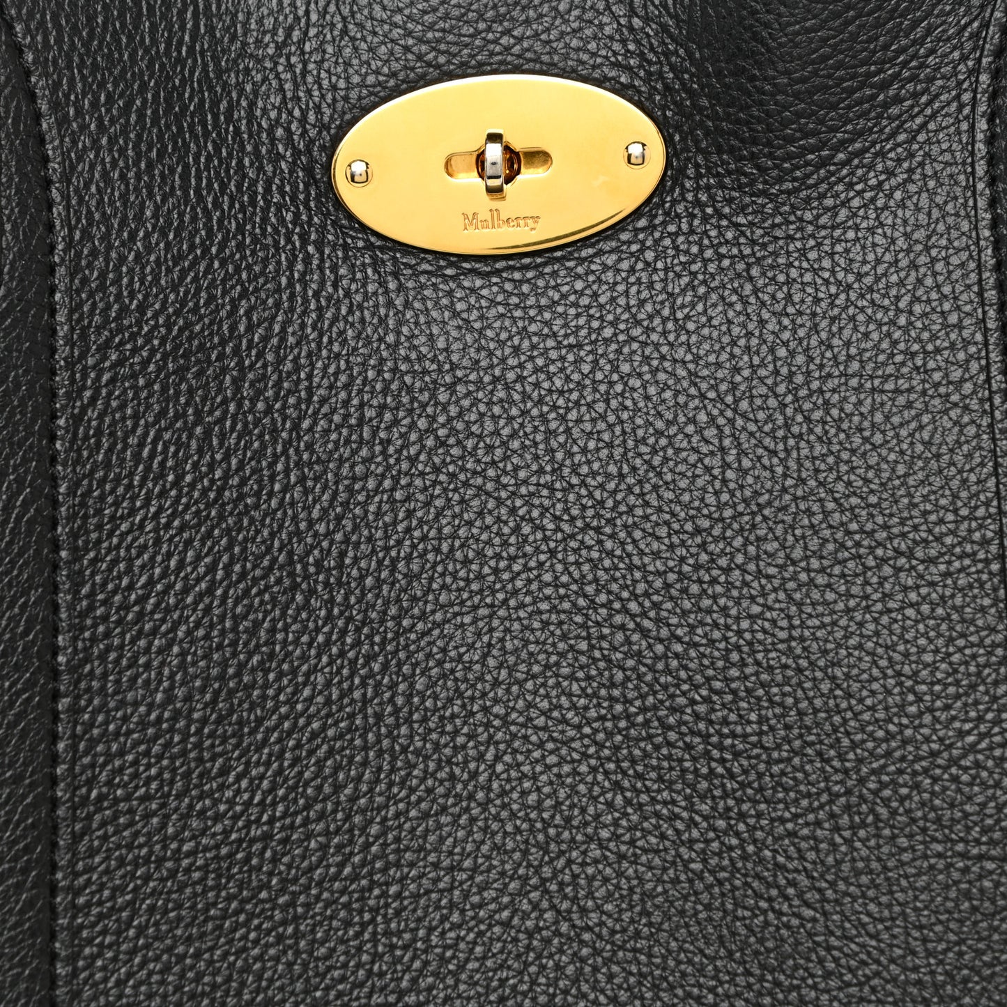 Small Classic Grain Bayswater Tote Black