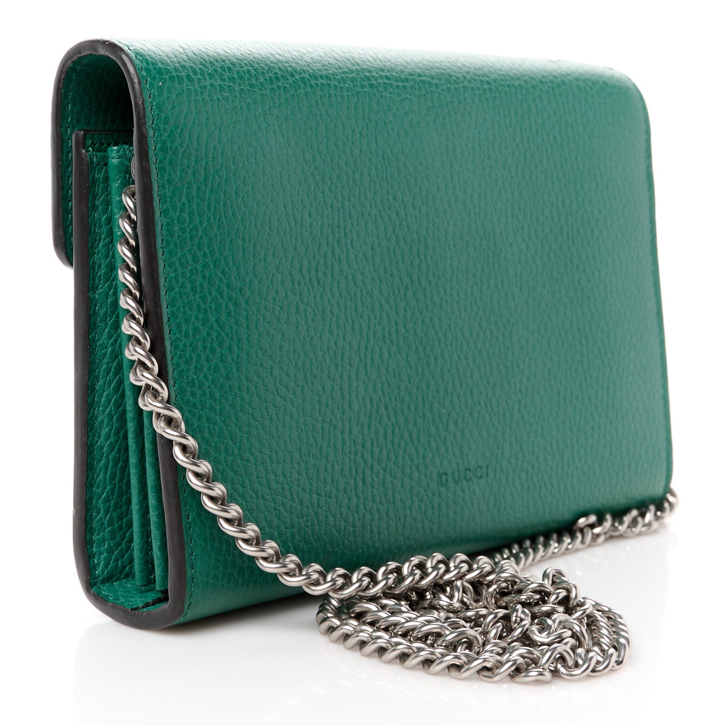 Calfskin Mini Dionysus Chain Wallet Emerald