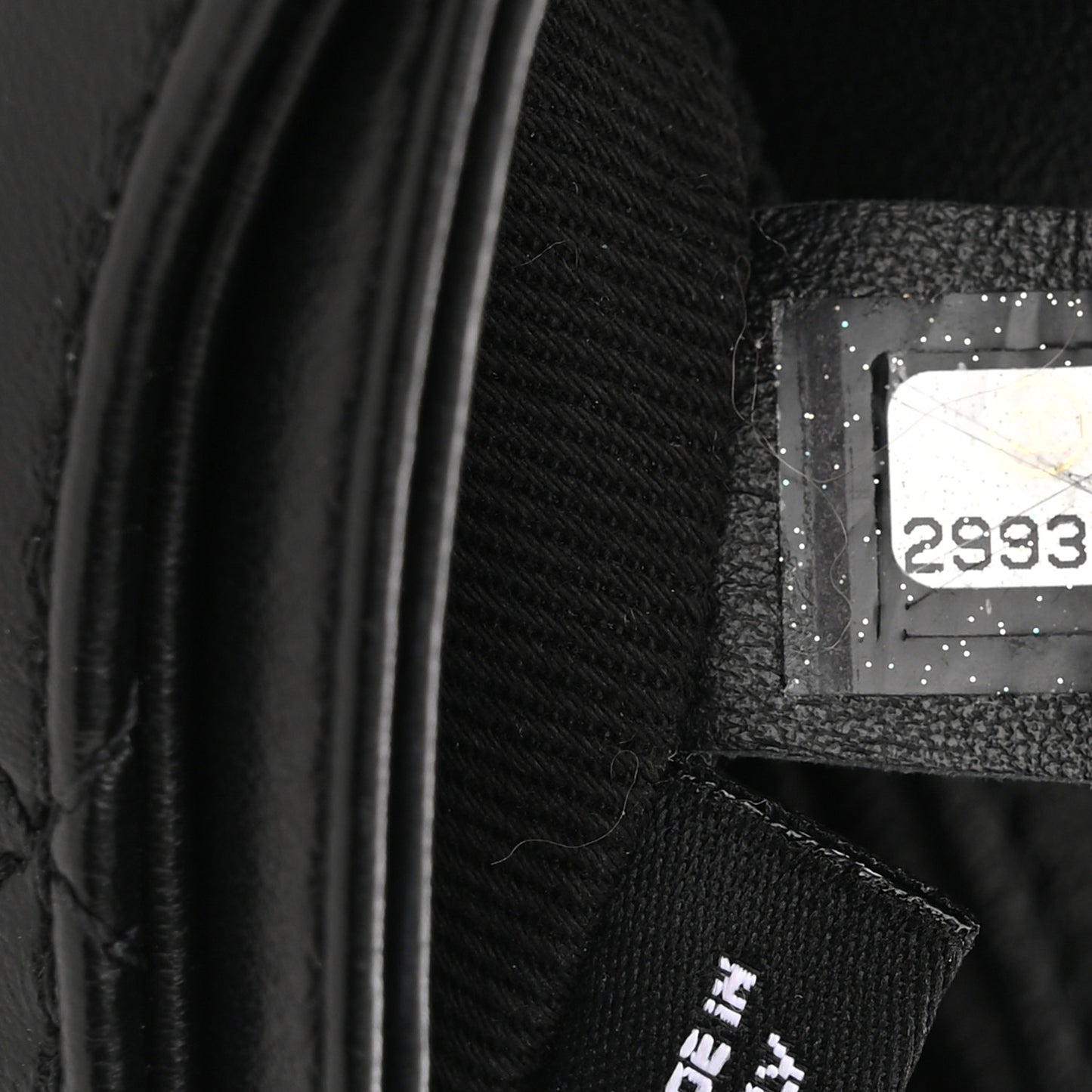 Calfskin Quilted CC Uniform Flap Belt Bag Black