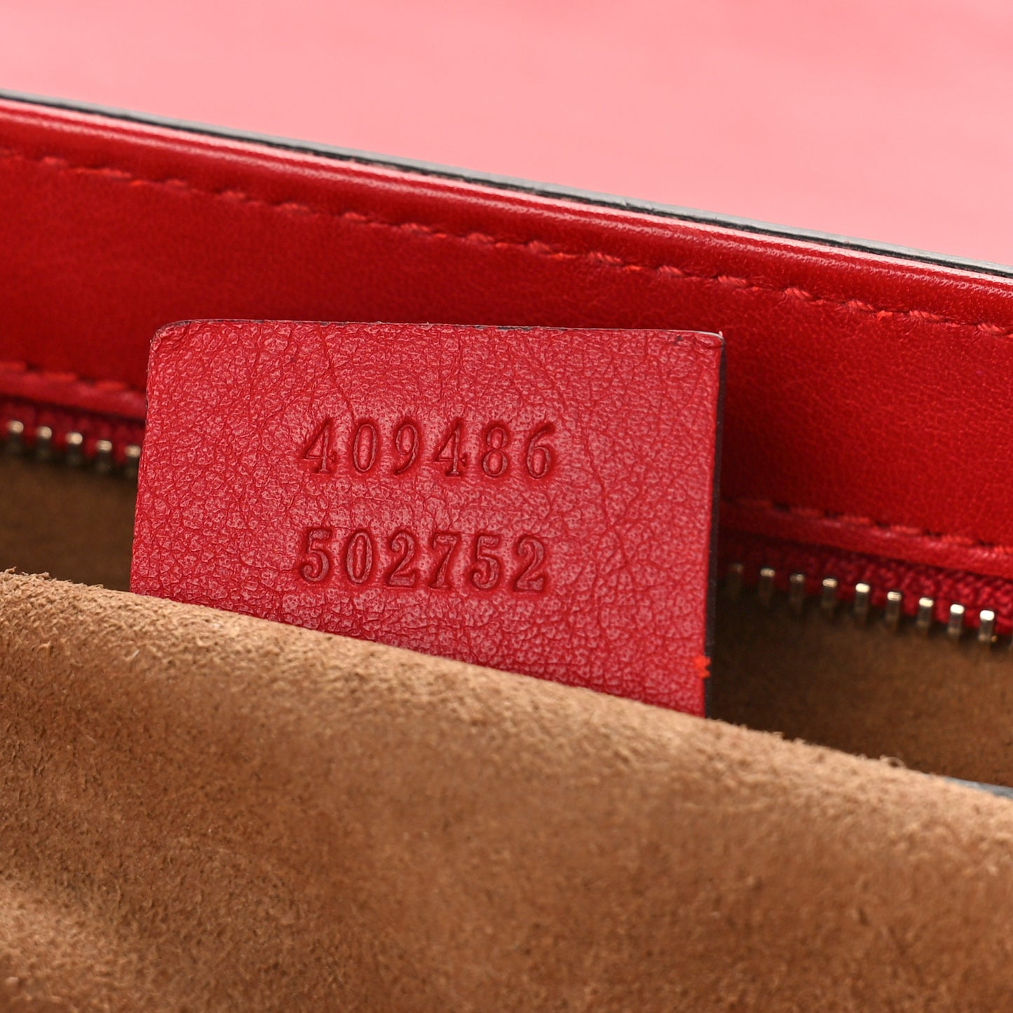GG Supreme Monogram Calfskin Medium Padlock Shoulder Bag Beige Hibiscus Red New Rosette
