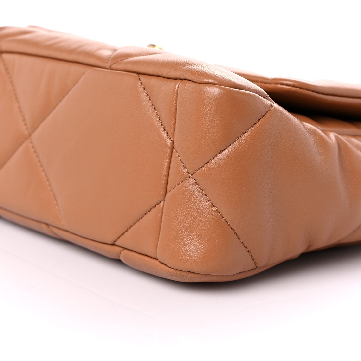 Chanel Lambskin Quilted Medium Chanel 19 Flap Brown 9 of 10