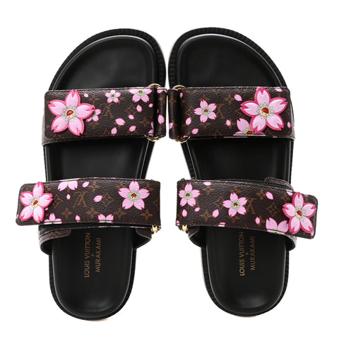 LV X TM Monogram LV Sunset Flat Comfort Mule 35 Sakura Brown
