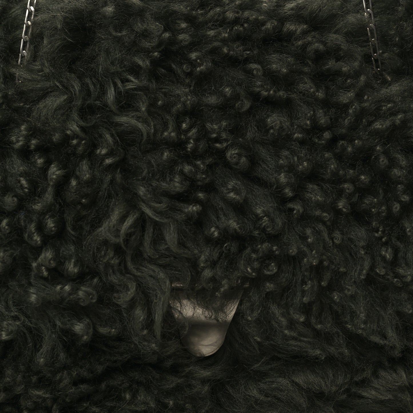 Shearling Small Shoulder Bag Dark Green