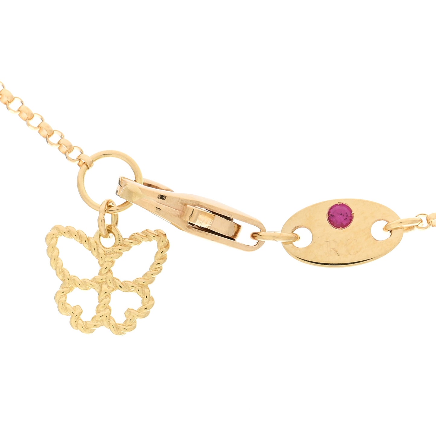 18K Yellow Gold Diamond Black Onyx Butterfly Pendant Necklace