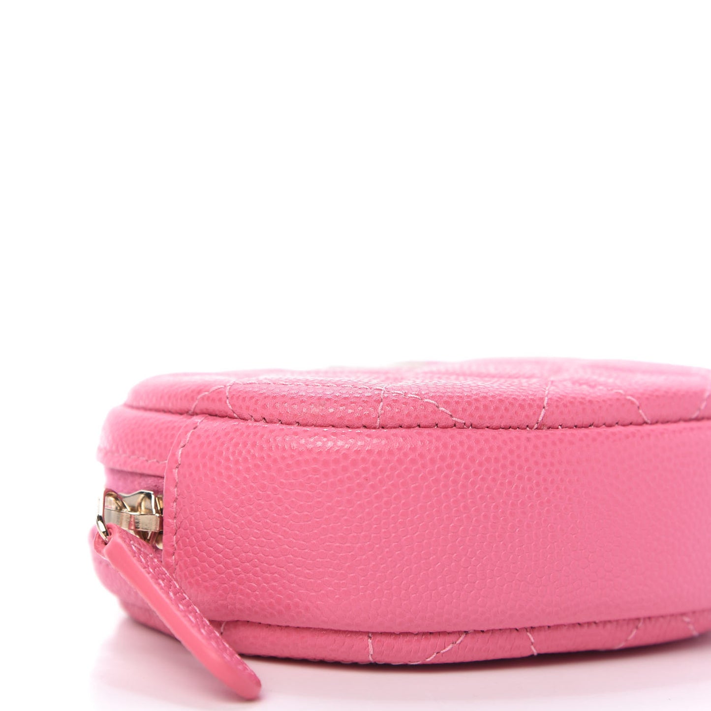 Caviar Quilted Zip Around Classic Coin Purse Pink
