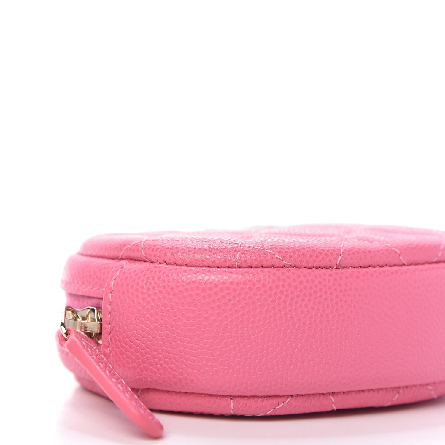 Chanel Caviar Quilted Zip Around Classic Coin Purse Pink 6 of 10