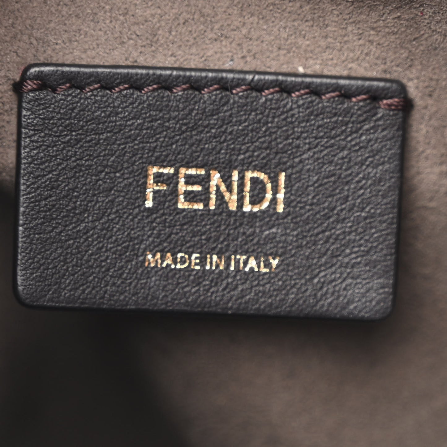 Suede Vitello King F is Fendi Micro FF Mini Mon Tresor Bucket Bag Sigaro Marrone Ebano