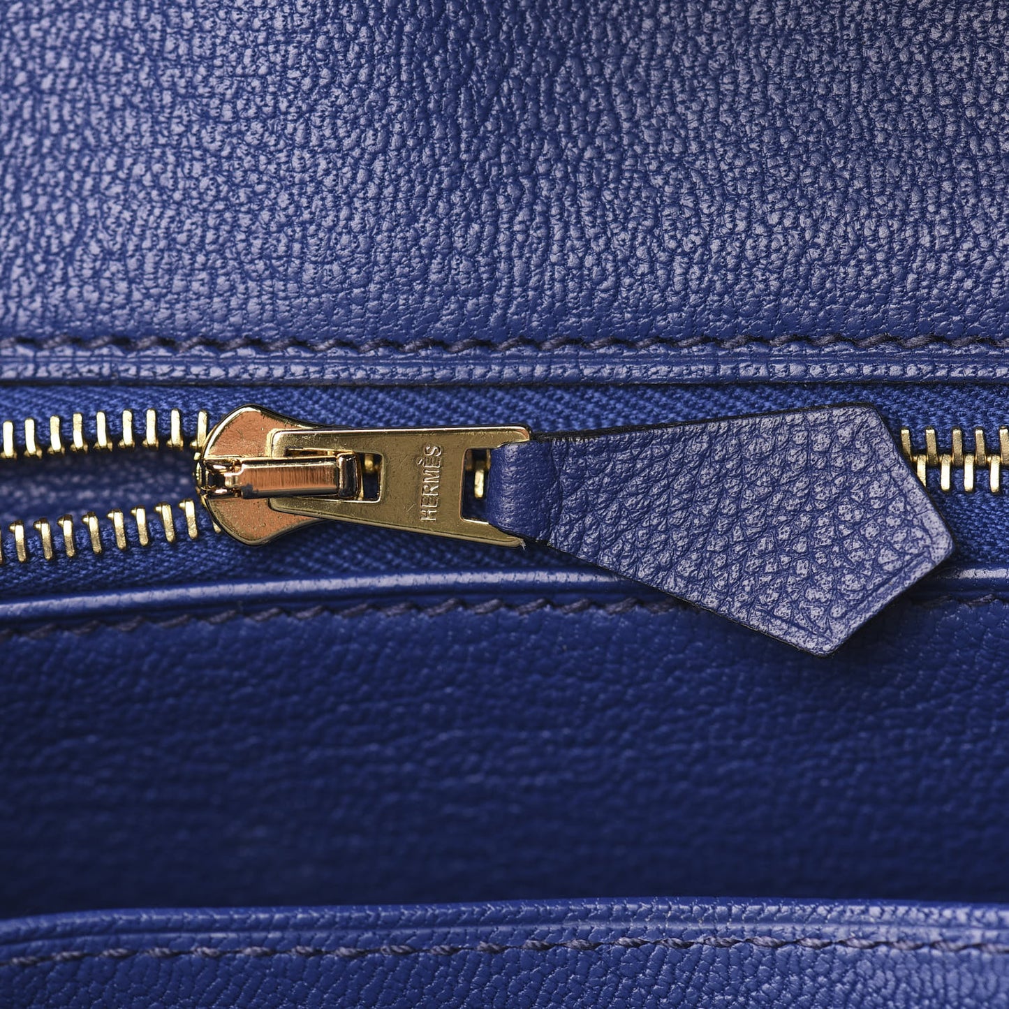 Taurillon Novillo Matte Alligator Birkin Touch 25 Bleu Saphir Marine