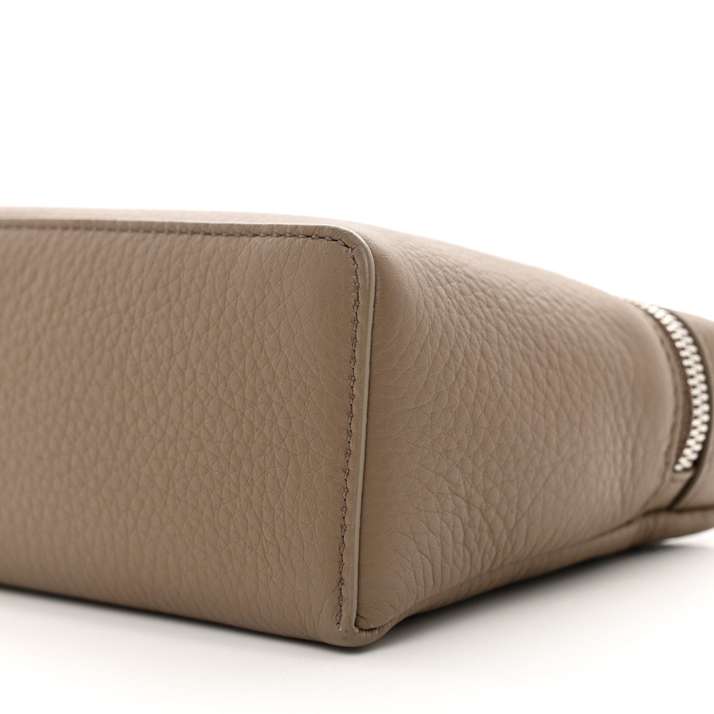 Grained Calfskin L19 Extra Pocket Pouch Warm Mastic