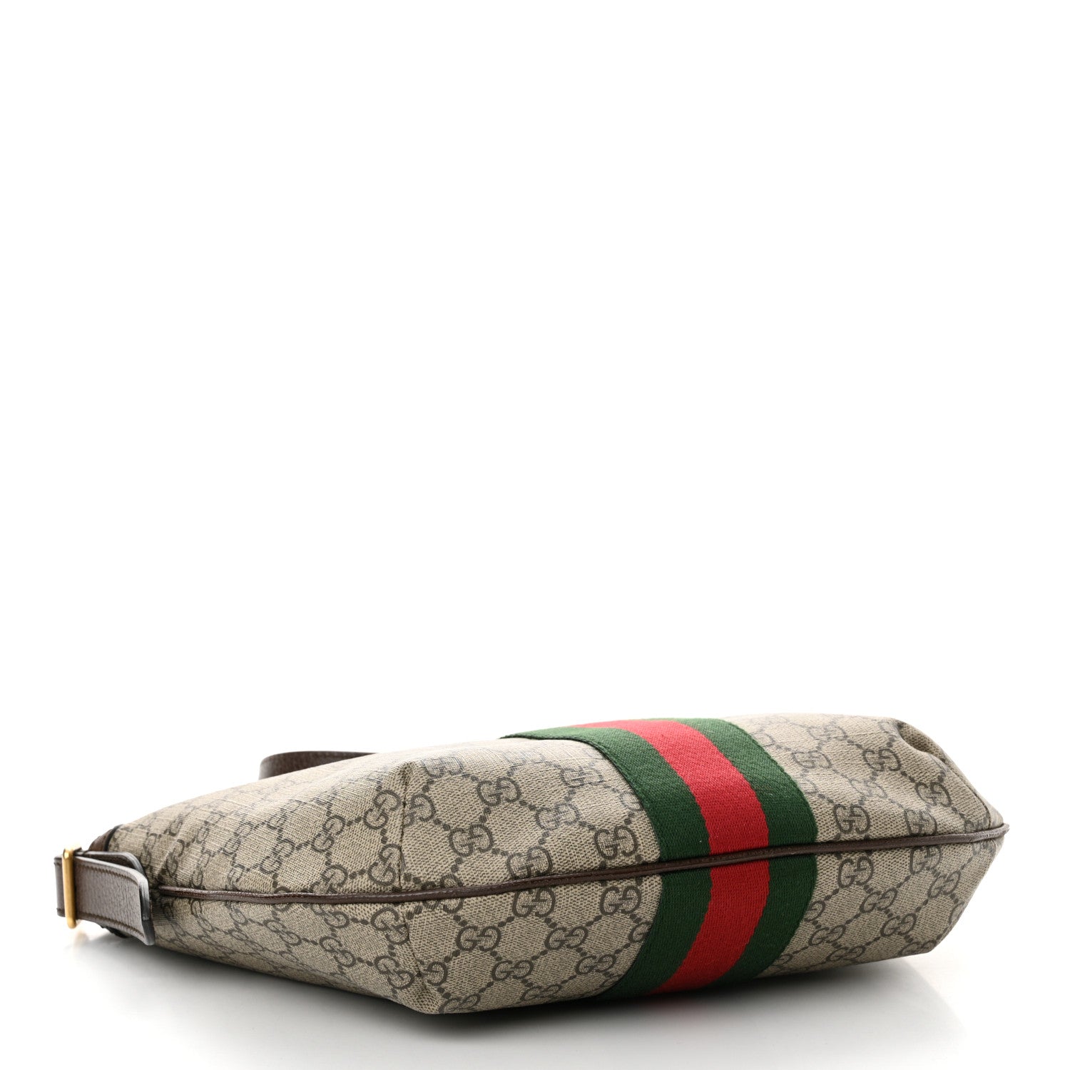 Gucci GG Supreme Monogram Web Small Ophidia Half Moon Hobo Brown 4 of 12