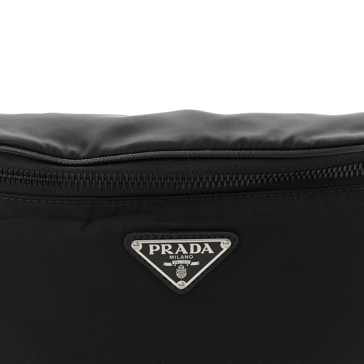 Re-Nylon Saffiano Belt Bag Black