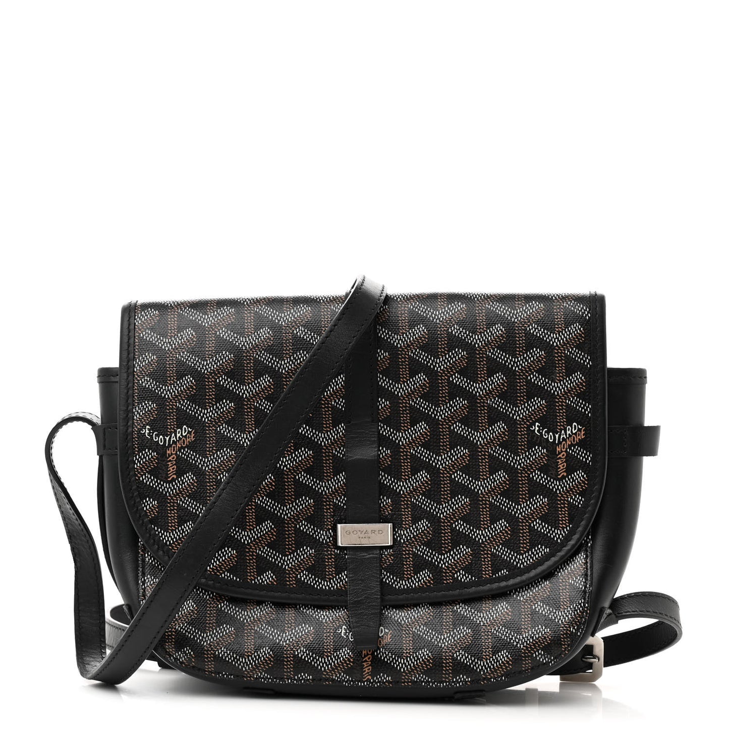 Goyardine Belvedere II PM Messenger Bag Black
