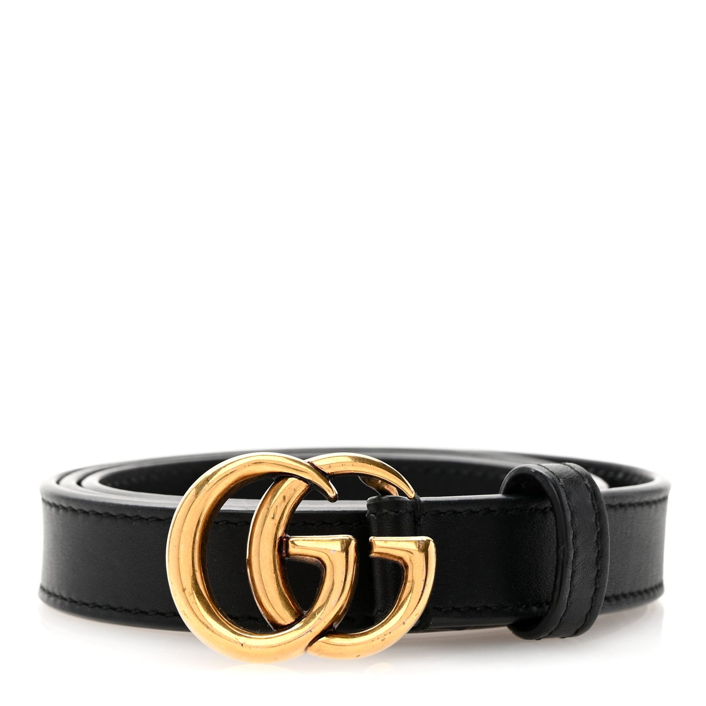 Calfskin Double G 20mm Belt 80 32 Black